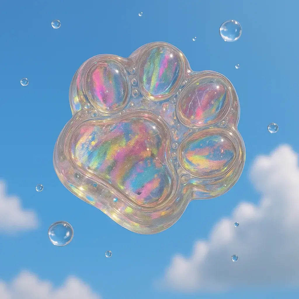 Dreamy Cat Paw Squishy: Transparent Silicone Stress Relief