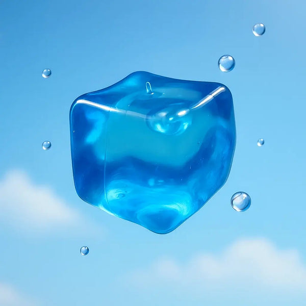 Blue Transparent Crystal Ice Cube Squishy#05