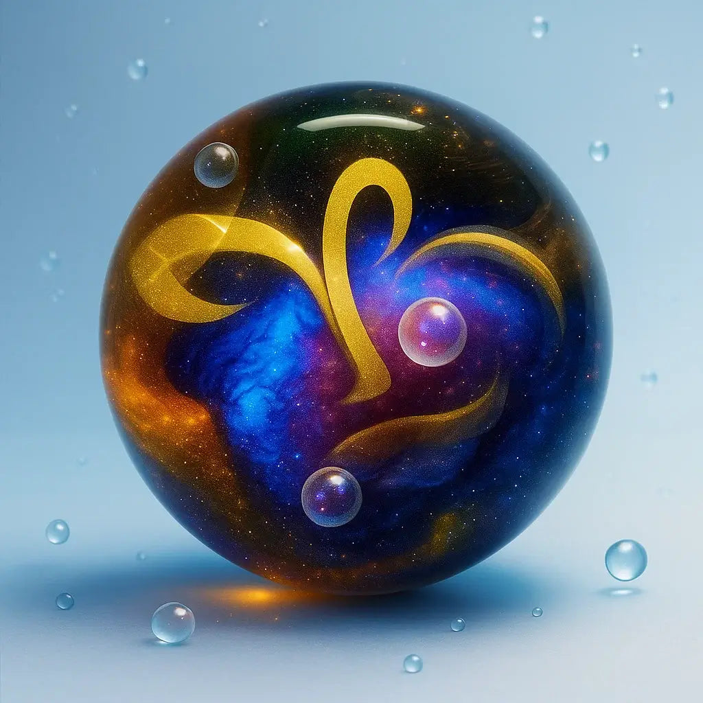 [Clear Silicone Squishy] Zodiac Galaxy Orb