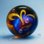 [Clear Silicone Squishy] Zodiac Galaxy Orb