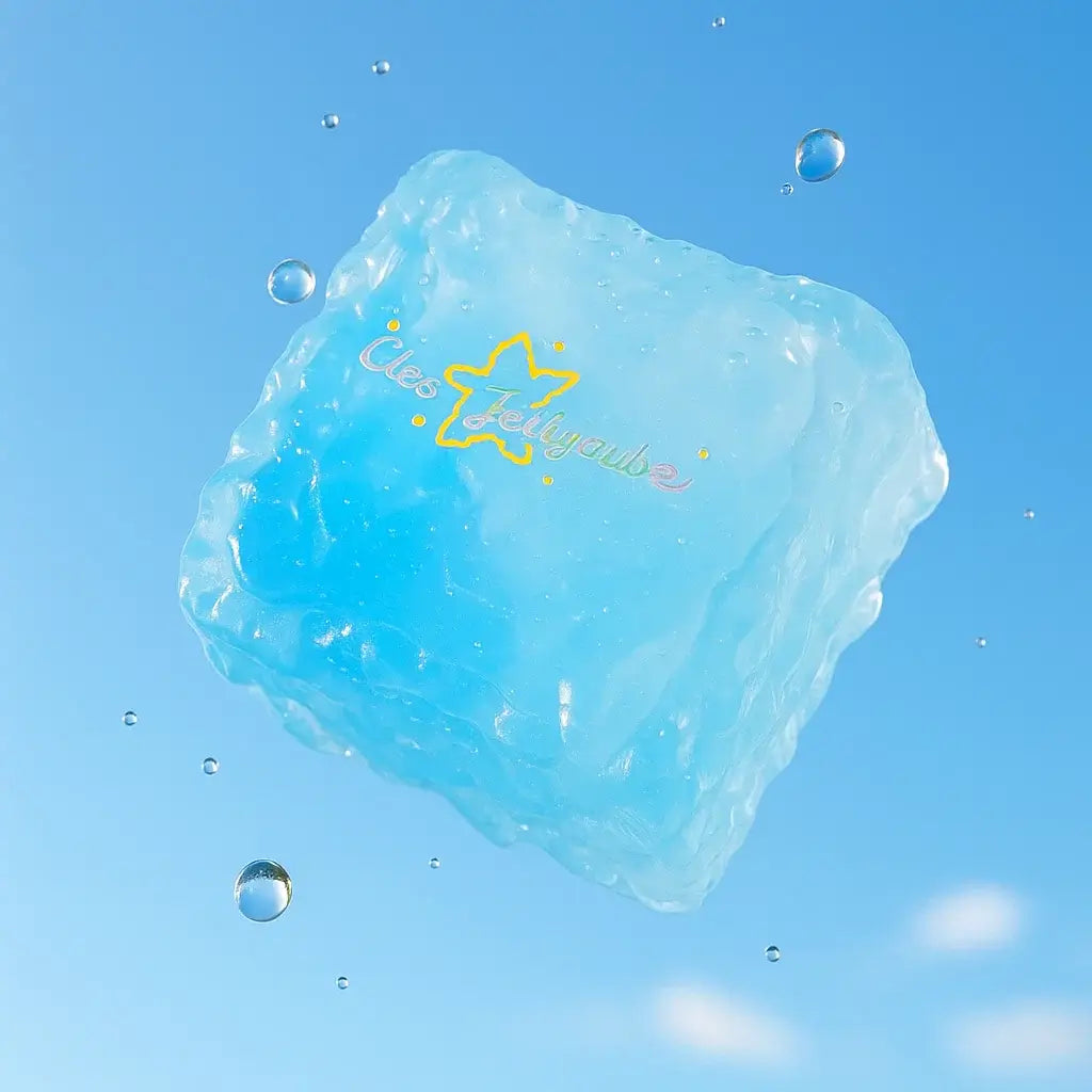 Sea Salt Cube – Handcrafted Silicone Jelly Squishy Toy