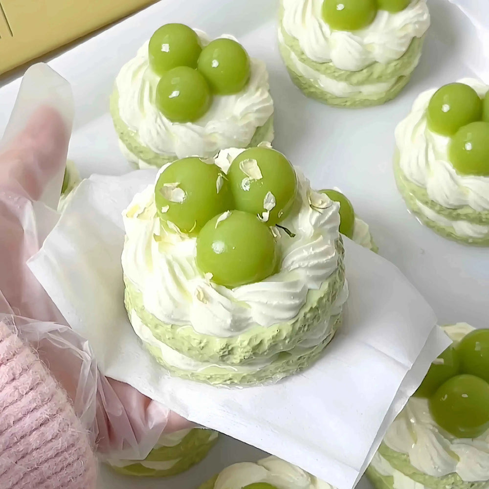 Five-Layer Grape Cake Squishy: Fruity Dessert Relief