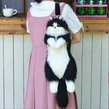 Handcrafted Realistic Cat Shaped Backpack - Cute Cat plush Backpack Toy - lovesquishy