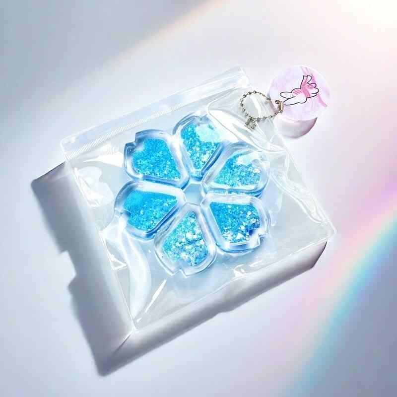 Holographic Crystal Heart Squishy: Handcrafted Stress Relief