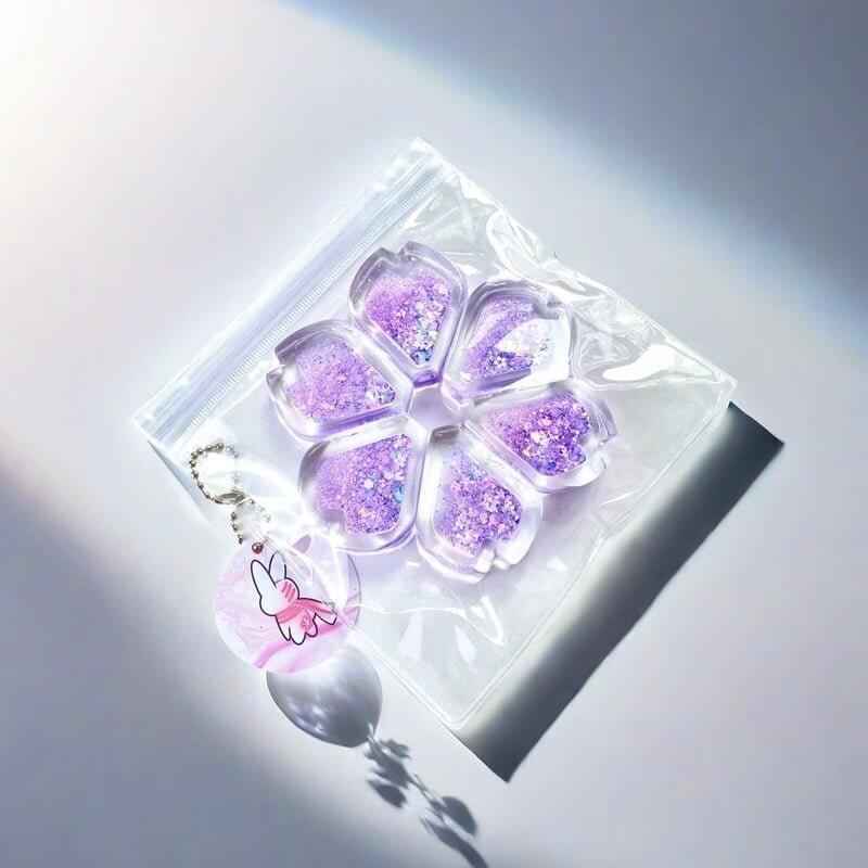 Holographic Crystal Heart Squishy: Handcrafted Stress Relief
