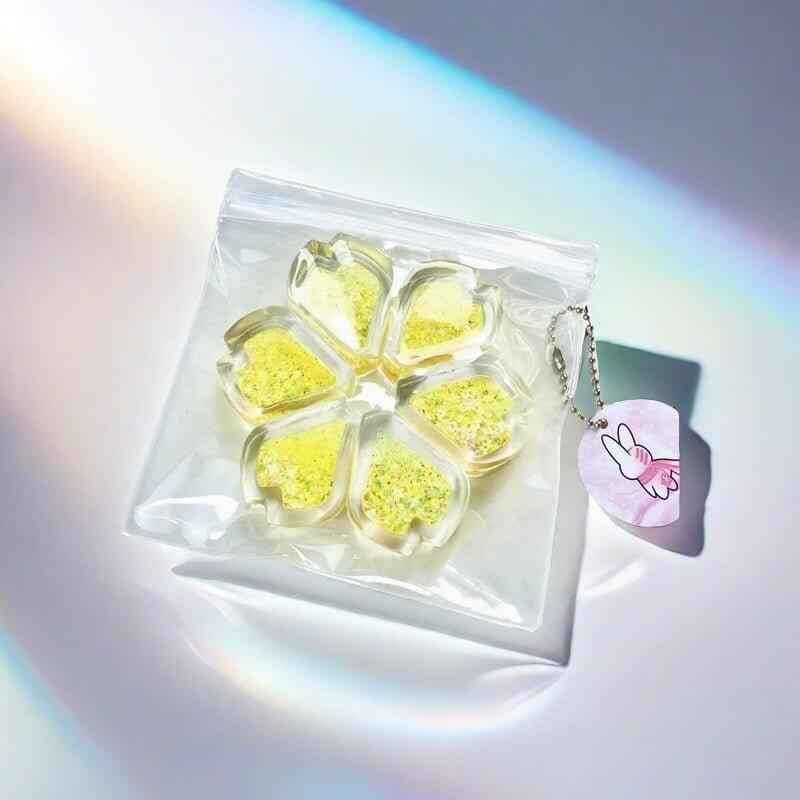 Holographic Crystal Heart Squishy: Handcrafted Stress Relief