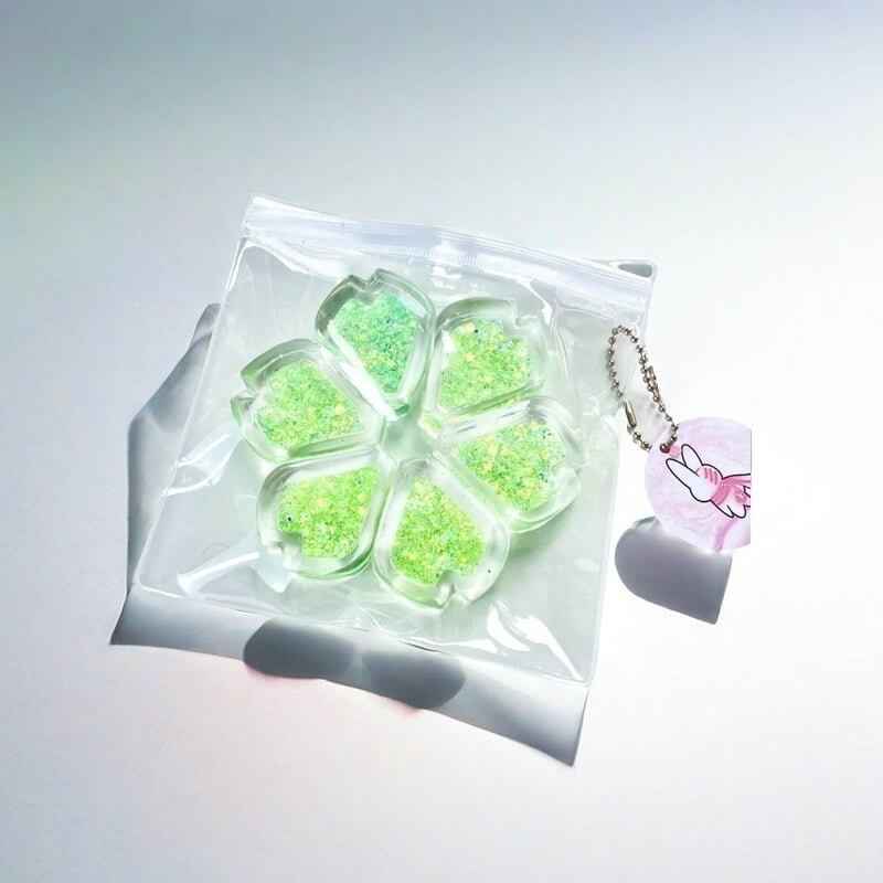 Holographic Crystal Heart Squishy: Handcrafted Stress Relief