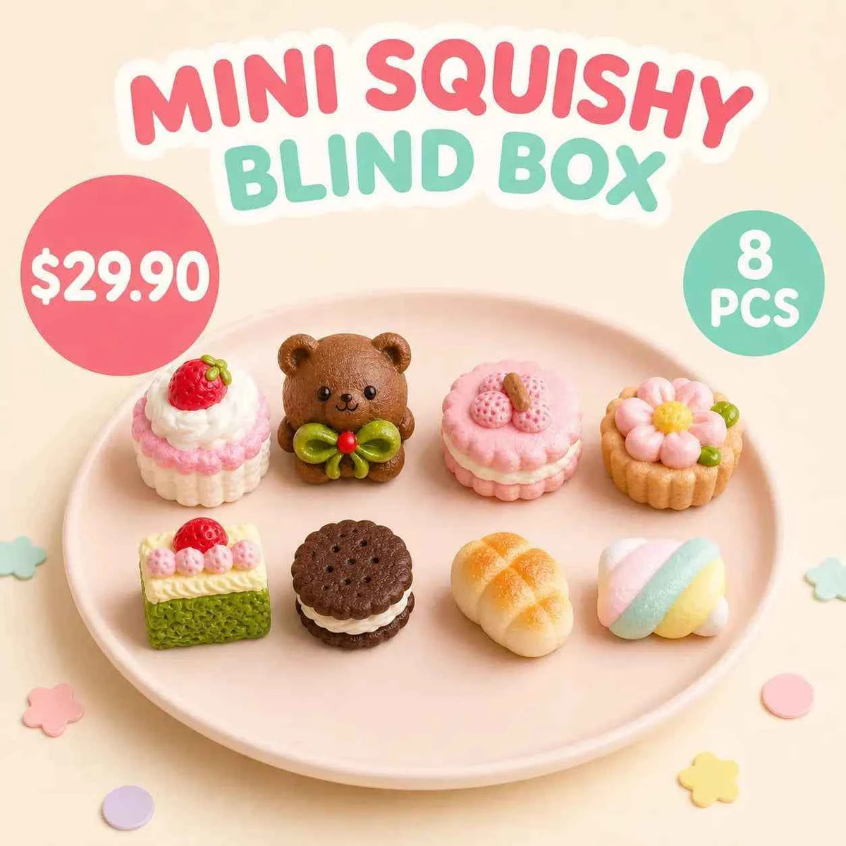 September Bonus Gift — 4 Mini Squishies