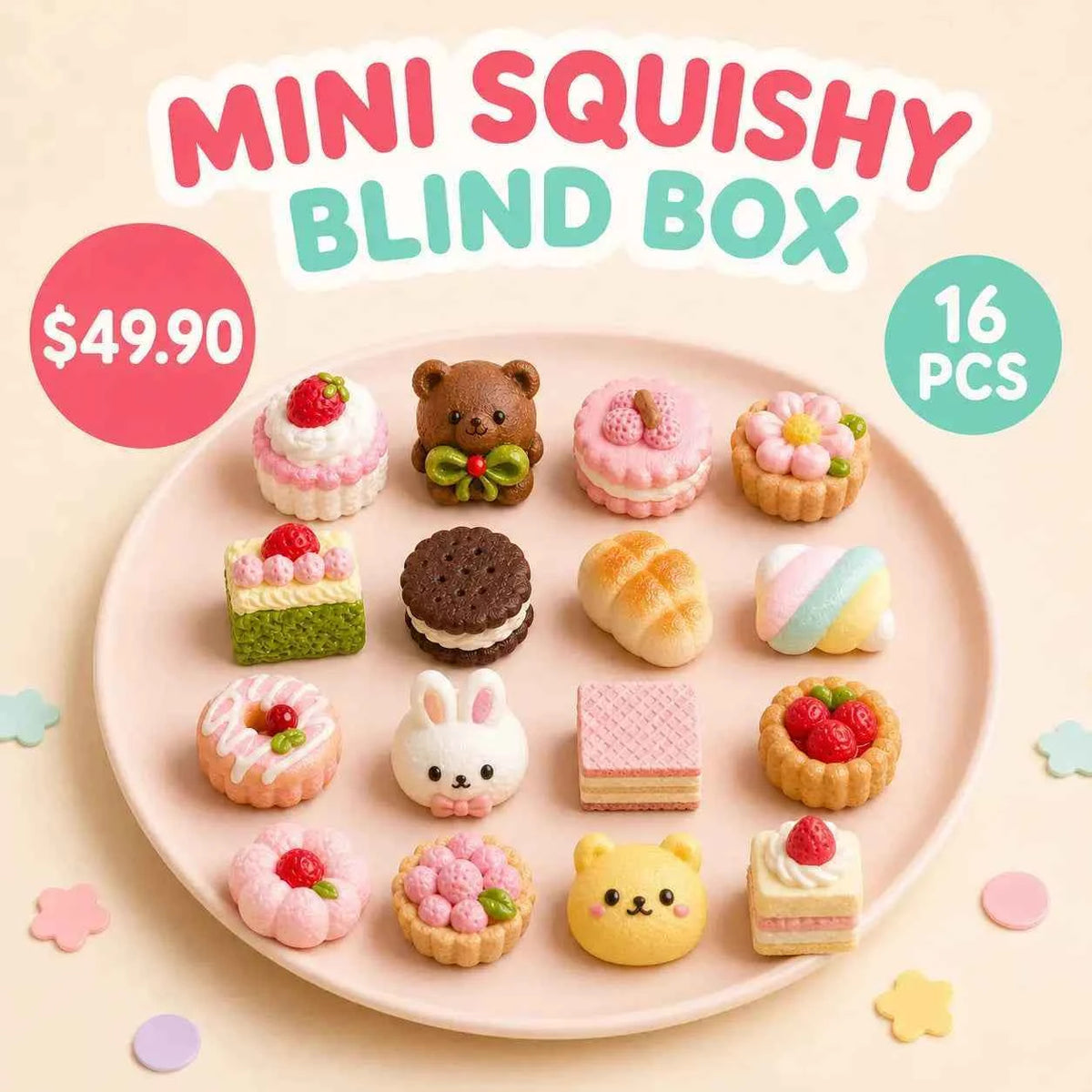 September Bonus Gift — 4 Mini Squishies