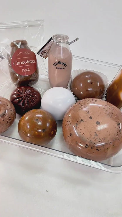 [CHIBOKI] Cream Cheese & Jumbo Candy Block Handmade Stress Relief Ball
