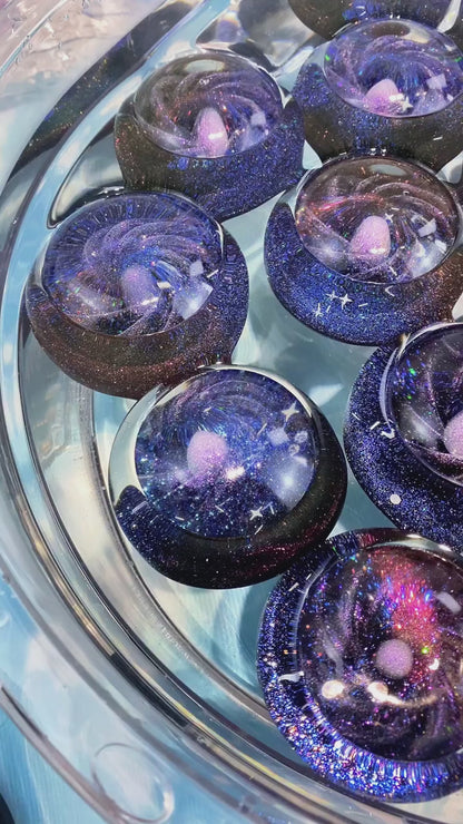 Cosmic Cube & Ball Squishy: Transparent Silicone Space Toy