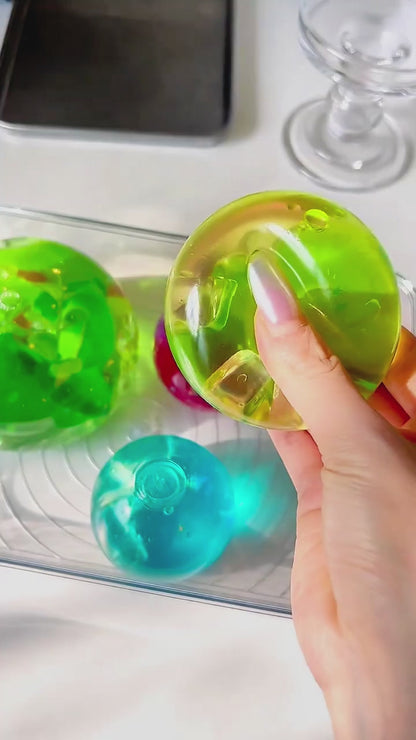 [CHIBOKI]2025 Summer Heavyweight New Arrival! Original Layered Dual - color Flowing Sand Handmade Stress Relief Ball