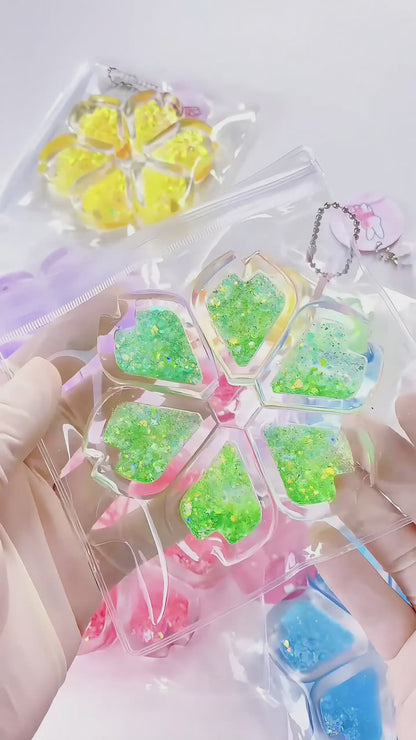 Holographic Crystal Heart Squishy: Handcrafted Stress Relief