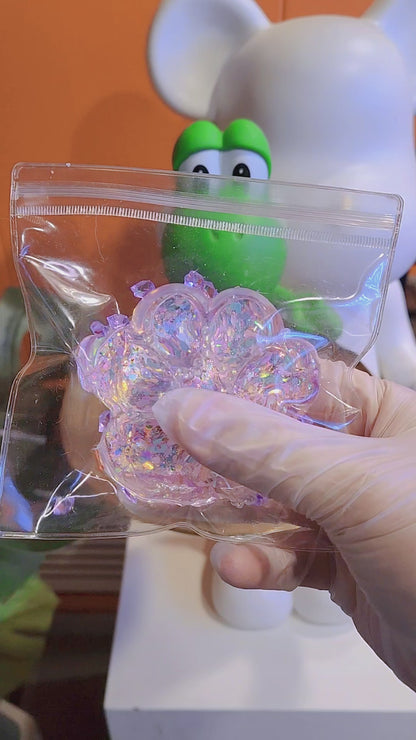 Dreamy Cat Paw Squishy: Transparent Silicone Stress Relief