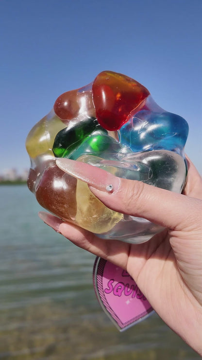 [CHIBOKI]Jumbo Pearl Squishy Ball – Handmade Stress Relief Toy for All Ages