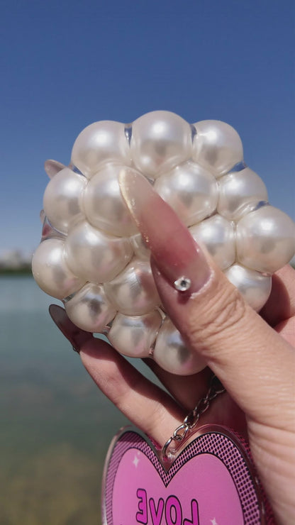 [CHIBOKI]Pearl Squishy Ball – Handmade Stress Relief Toy for All Ages | Pearl Ball