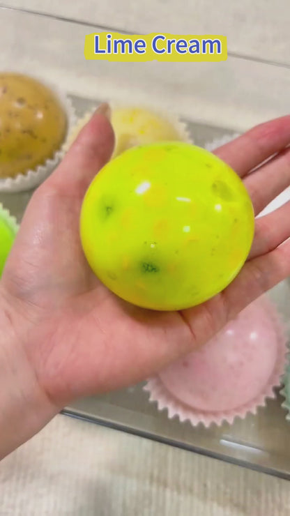 [CHIBOKI] Cream Cheese & Jumbo Candy Block Handmade Stress Relief Ball