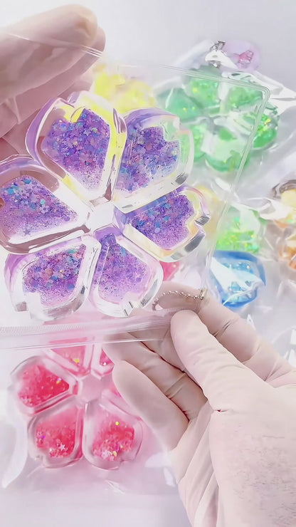 Holographic Crystal Heart Squishy: Handcrafted Stress Relief
