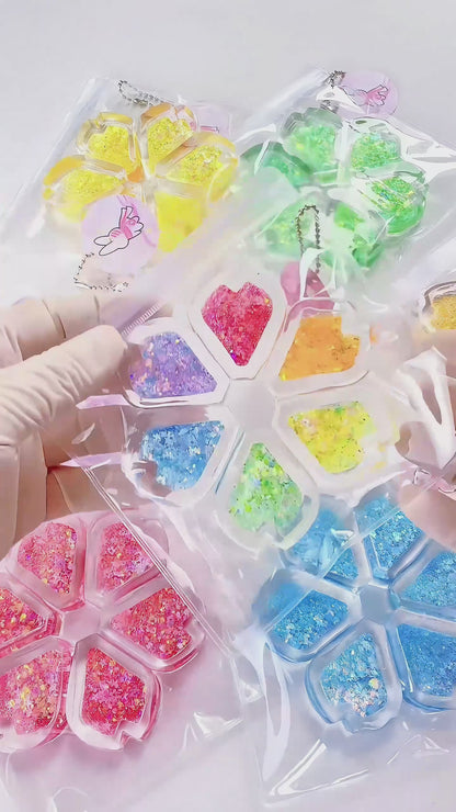 Holographic Crystal Heart Squishy: Handcrafted Stress Relief