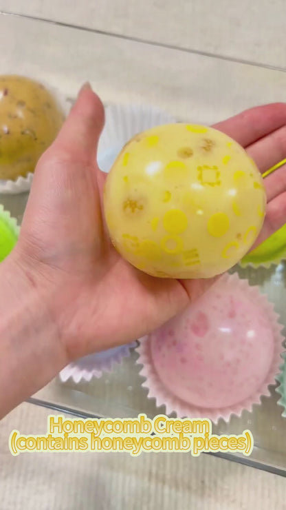 [CHIBOKI] Cream Cheese & Jumbo Candy Block Handmade Stress Relief Ball