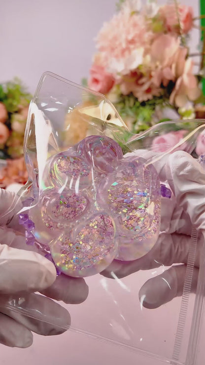Dreamy Cat Paw Squishy: Transparent Silicone Stress Relief