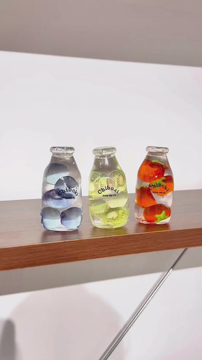 [CHIBOKI] Clear Bottle Squishy Ball – Handmade Stress Relief Desk Toy | Crystal & Soda Bottle
