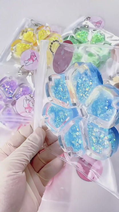 Holographic Crystal Heart Squishy: Handcrafted Stress Relief