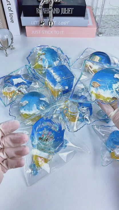 [Clear Silicone Squishy] Summer Beach