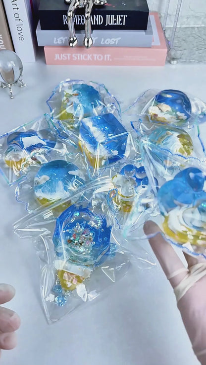 [Clear Silicone Squishy] Summer Beach
