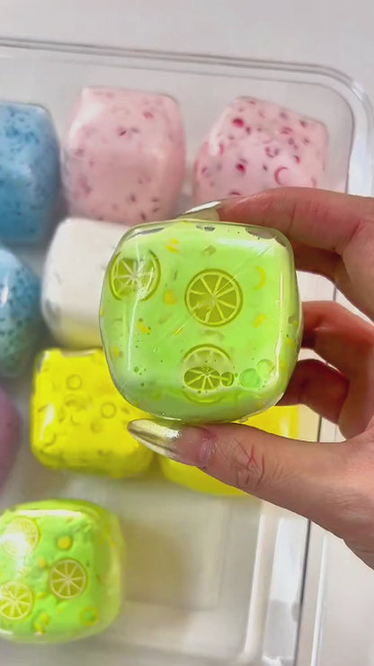 [CHIBOKI]Original Freeze-Dried Yogurt Stress Ball – Handmade Square Decompression Fidget Toy