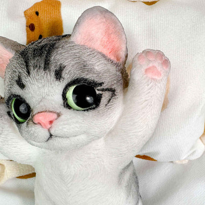 Standing Cat Squishy: Handcrafted Silicone Stress Reliever