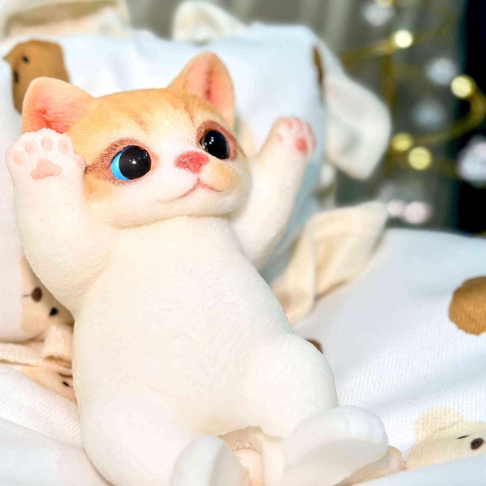 Standing Cat Squishy: Handcrafted Silicone Stress Reliever