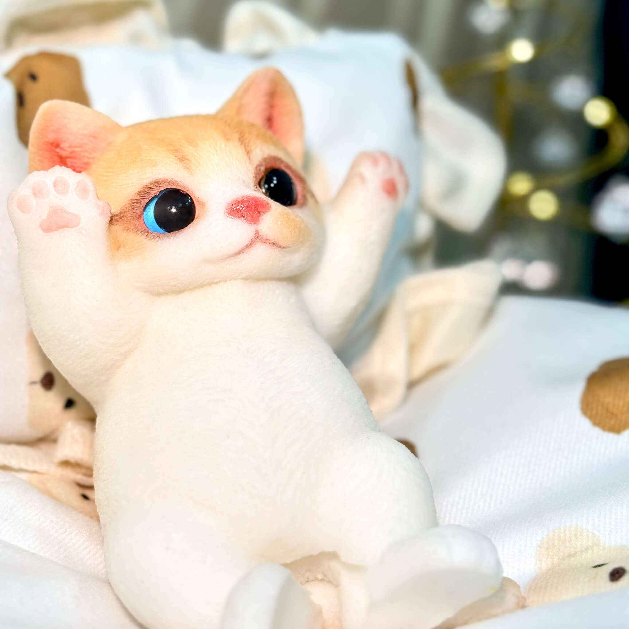 Standing Cat Squishy: Handcrafted Silicone Stress Reliever