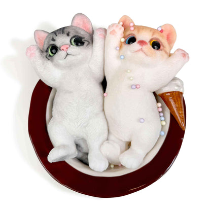 Standing Cat Squishy: Handcrafted Silicone Stress Reliever