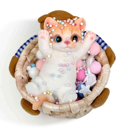 Standing Cat Squishy: Handcrafted Silicone Stress Reliever