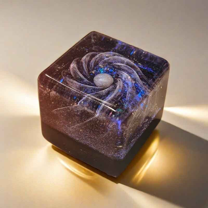 Cosmic Cube & Ball Squishy: Transparent Silicone Space Toy